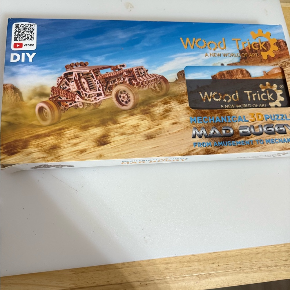 Wood Trick Mad Byggy Model Mechanical 3D Wooden Puzzle Best DIY Toy